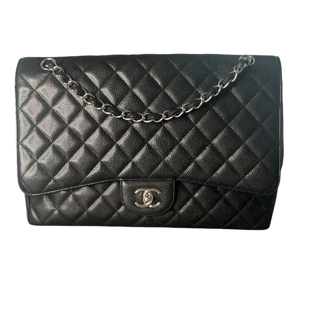 LuxeFindsResale.com Chanel caviar quilted single flap maxi